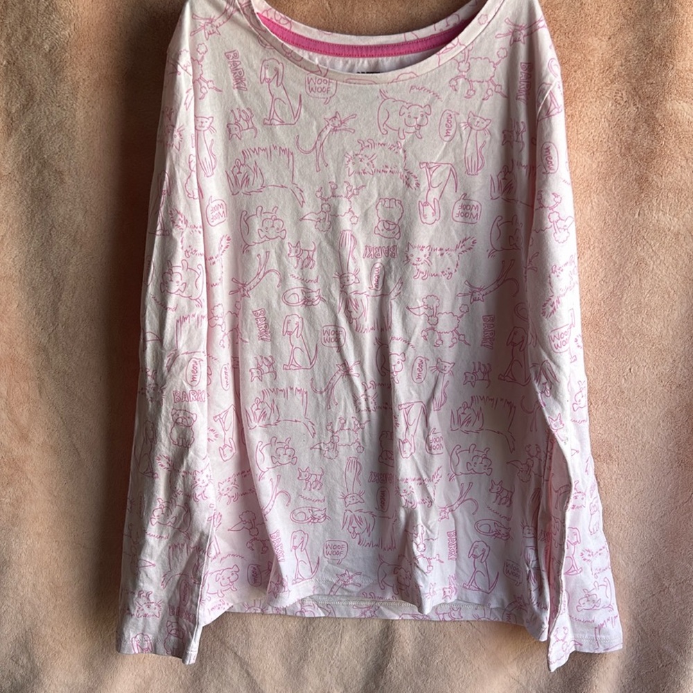 Girls Size 12 Long Sleeve Shirt- Runs Small/Slim